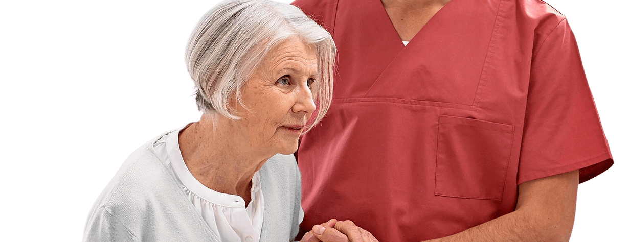 Doctor with patient